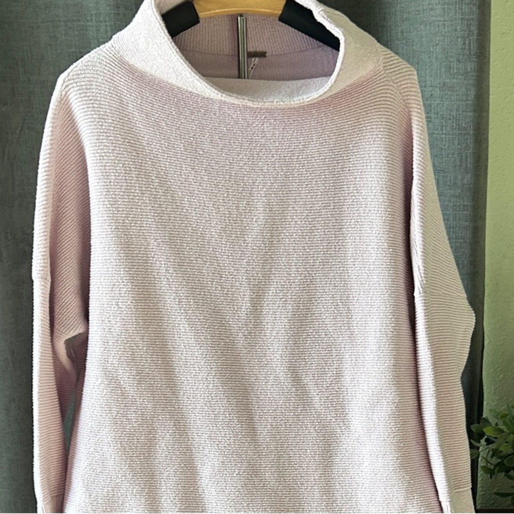 Free People Soft Lavender Cowl Neck Sweater